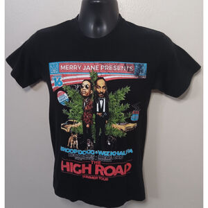 Snoop Dogg & Wiz Khalifa Size XS Band T-shirt 2016 High Road Summer Tour Rap Tee